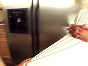 Megan's Shaved Ass Gaped on Kitchen Floor Pound!