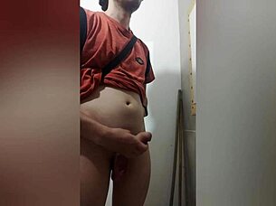 Skinny Girl Masturbates Naked Bathroom Sink Orgasm Solo.