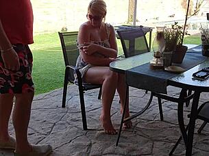 Our first date sparked hot mutual masturbation outdoors!