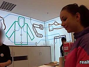 flawless czech teen teased in shop then drilled hard pov 😈🔥