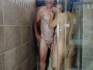 Steamy Shower Shave Tease By Sexy Agarabas And Olpr