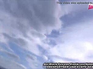 Skinny german babe tries public outdoor sex first time ever