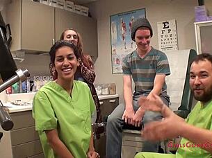 Ami Rogue's Tampa University Nurse Exam Features Anal Fingering