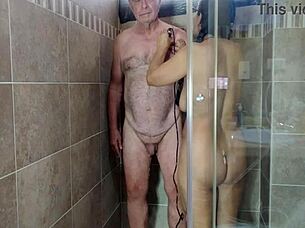 Steamy Shower Shave Tease By Sexy Agarabas And Olpr