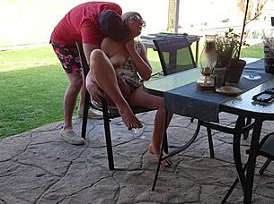 Our first date sparked hot mutual masturbation outdoors!