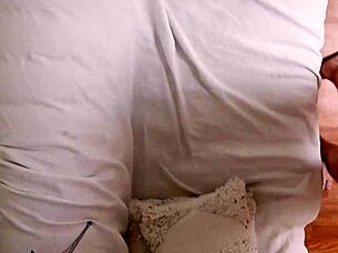 Skinny Slut Chokes on Cock in Ripped Clothes Facefuck