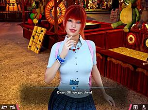 double homework date with cute redhead johanna 😘📚