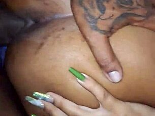 mulata marybombom's fat pussy creampied so full she might get knocked up!