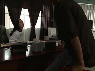 milf doctor brooklyn jade checks patient's fat black cock deep 😏🔥