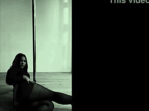 Pinay Strips Heels Off While Pole Dancing And Aerial Hoops