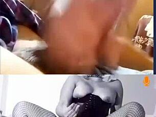 Milf puttta gets massive cum tribute on shaved pussy and ass