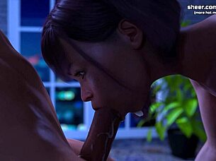 Petite virgin tries first anal blowjob tight ass creampied Santa County