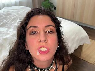 Huge Cumshots Blast Faces in Epic Facial Swallow Compilation