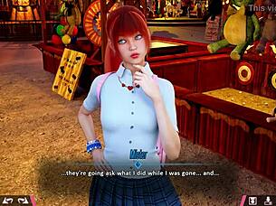 double homework date with cute redhead johanna 😘📚