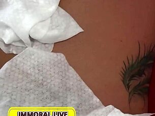 rachele richey swallows huge loads in wild threesome webcam pound