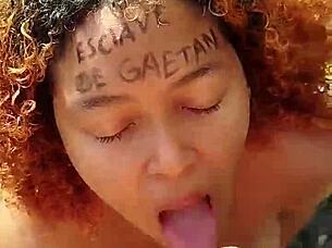 risky public beach blowjob ends with facial cumshot on latina