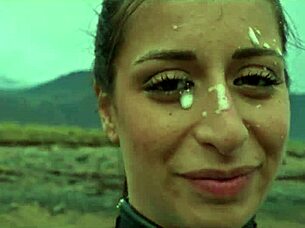 silvia soprano roughly dominated on norwegian beach with slaps and spits 🎥🏖️