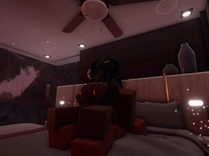 i'm slamming this ponytail babe's big tits with my monster cock roughly