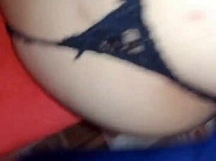 sexy latina bride masturbates with dildo showing big ass