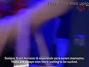 slut swallows strangers' cum kisses cuck at gloryhole