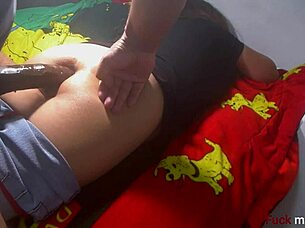 love jamming huge black toy deep in slut ass