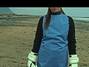 silvia soprano roughly dominated on norwegian beach with slaps and spits 🎥🏖️