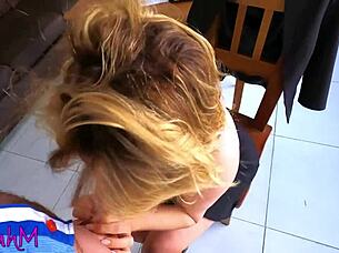 Garcia's Horny Anal Cougar Boss Demands Cum On Big Tits Fuck