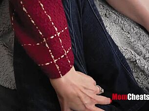 Milf unleashes pent-up lust with lover and bestie in steamy threesome