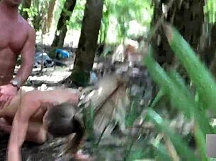 Fucking Athletic Blonde Hard in Florida Swamp Outdoors