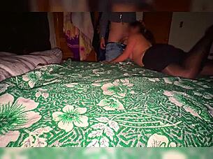 divorced mexican milf fucks young guy after drinks homemade