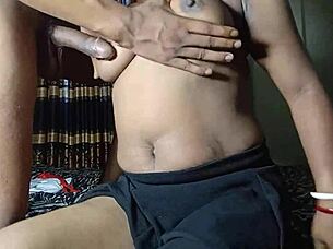 bangladeshi couple servant bedroom threesome romp