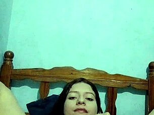 amateur latina babe masturbates natural tits solo homemade dare