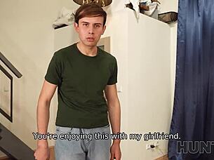 Hunt4k: Cuckold Watches Milf's Big Tits Pussy for Cash