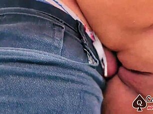 Whispered urges for creampie filling her dripping wet pussy