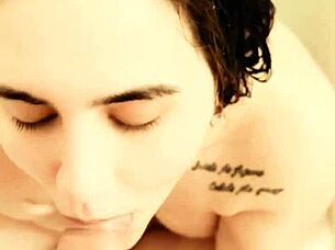 rubynalexfantasy gets facefucked puking anal shower play