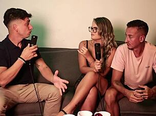 Michael Douglas Watches Sheer Red Fetish Fuck with Crazy Twists!