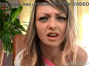 Young blonde slut, ready for my nasty jerk-off instructions with dildo?