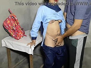 indian schoolgirl loses virginity to boyfriend in passionate student sex
