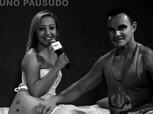 Sexy actor grinds hot actress Sabrina Ferrari in adult channel scene