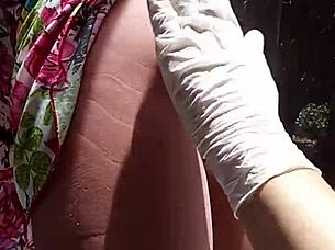 Street arrival sparks instant sex toy cock sucking craving