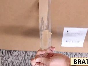 Blonde teen 18+ pocket pleaser powers up for monster cock deepthroat