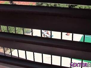 german 18+ teen gets watched fucking outdoors