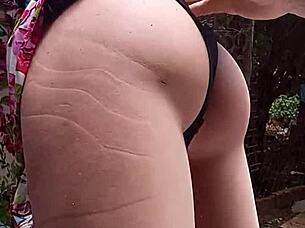 Street arrival sparks instant sex toy cock sucking craving