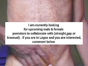 lonely african dude strokes huge cock after naked dance 🔥🍆