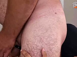 Wife trains deepthroat on hard cock with rimjob and facial cumshot