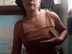 Asian Girl Next Door Teases Petite Body in Sheer Seduction