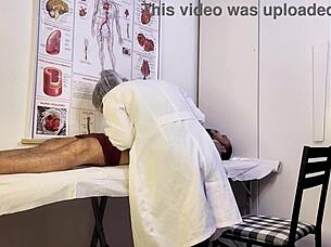 Nurse exam sparks patient's throbbing erection deepthroat temptation