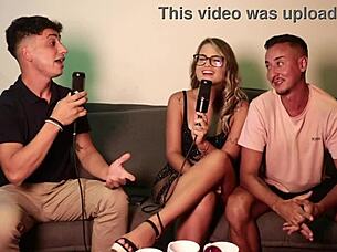 Michael Douglas Watches Sheer Red Fetish Fuck with Crazy Twists!