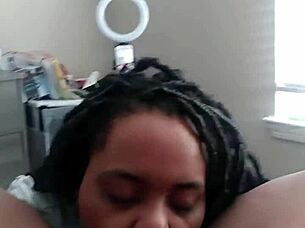 sexy ebony lesbians finger strap and trib in steamy homemade compilation