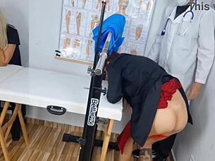 Step-in woman brings young companion to underground gynecologist